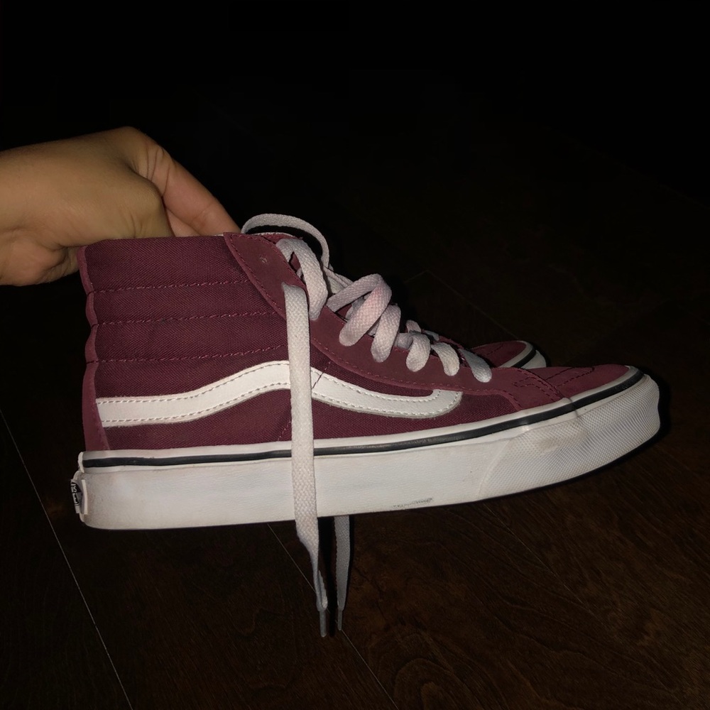 Maroon Vans barely worn.
